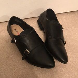 Monk strap black shoes